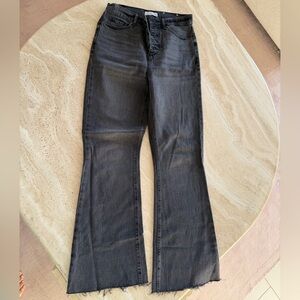 LOFT Dark Gray Flare Jeans